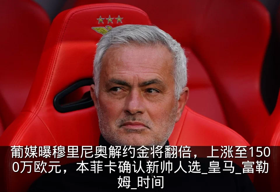 葡媒曝穆里尼奥解约金将翻倍,上涨至1500万欧元,本菲卡确认新帅人选_皇马_富勒姆_时间
